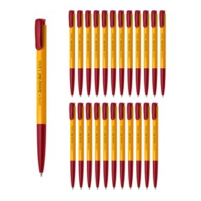 [동아] 스피디볼 사무용 오피스 볼펜 1.0mm (24개입), 빨강, 1개
