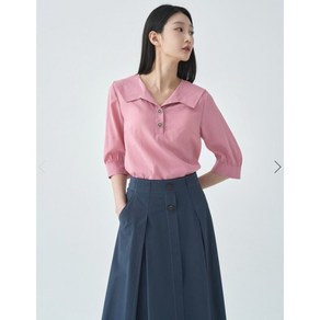 지센 /파격할인 여성 [피어로즈] 텐셀 와이드카라 블라우스 LFWSO491 색상2