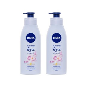 니베아 로즈 아르간오일 바디로션 Nivea Rose Agon Oil Lotion, 2개, 400ml