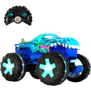 Hot Wheels Toy Tuck Monste Tucks RC 오버사이즈 리모컨 메가 Wex Alive 1:15 스케일 인터랙티브 조명 및 사운드가 있는 3가지 플, Tige Shak