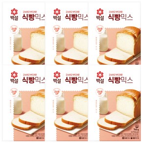 백설 간편 요리 식빵 믹스 760g, 6개