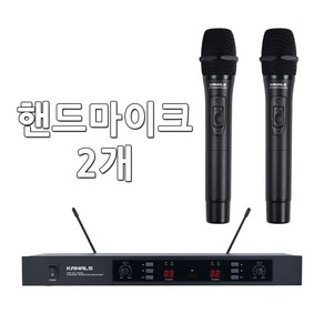 카날스 2채널 무선마이크 BK-8200 끊김없는 강의용 교회 마이크