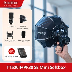 Godox TT520 II 플래시 TT520II Canon Nikon Pentax Olympus DSLR 카메라용 433MHz 무선 신호 송신기 키트 내장, TT520II Kit 1, 01 CHINA, 1개