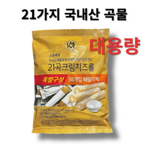 초록마을 21곡 크림치즈롤 패밀리팩, 380g, 1개