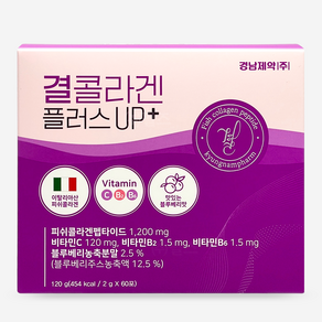 [약국정품] 경남제약 결콜라겐 플러스업 피쉬콜라겐 어류콜라겐, 1개, 60회분