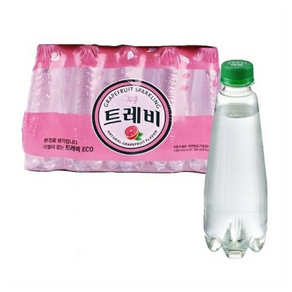 트레비 롯데칠성음료 자몽 ECO 무라벨, 350ml, 20개