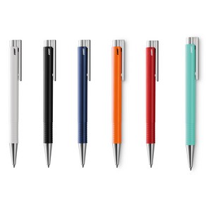 LAMY 로고 볼펜 스틸 포인트 204M, 오렌지, 1개