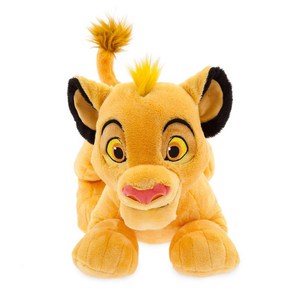 Disney Stoe Official Simba Plush The Lion King 디즈니 스토어 공식 심바 플러시 천 라이온 킹 중형 17인치 눈이 수놓이고 부드러운, One_Size, Multicoloed, 1개