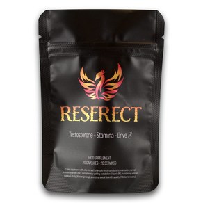 HUMAKEllc [영국] RESERECT 스태미나 드라이브 부스터 은행나무 고려인삼 Tribulus Terrestris 홍경천 바코파 모니에리 마카 뿌리 추출 보충제 20정