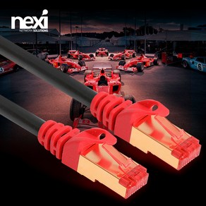 [NEXI] 넥시 NX1039 S-FTP CAT.7 패치코드 25m, black, 1개