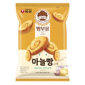 농심 빵부장 마늘빵, 1개, 55g