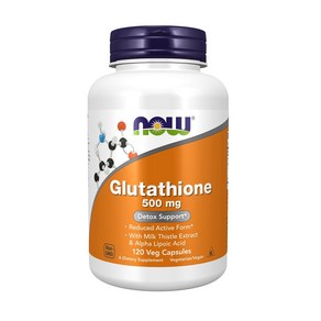 NOW Glutathione 글루타치온 500mg 120캡슐, 1개, 120정