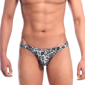 METROMALEWEAR [M2W] Metalic Leopad Silve Thong (6002-61)