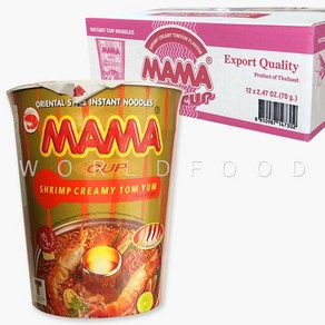 MAMA 마마 태국컵라면 쉬림프크리미톰얌 플레이버 70G