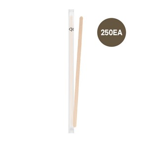 [녹차원] FSC 우드스틱 190mm 개별포장 (1BOX 250pc), 1개