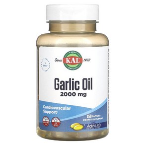KAL 갈릭 마늘 추출 오일 2000mg 250 소프트젤, 1개, 250정