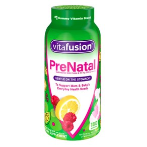 VitaFusion 비타퓨전 임산부 멀티비타민 PeNatal Multivitamin Folate DHA 함유 180구미, 1개, 180정