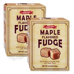 [1+1]트레이더조 메이플 퍼지 150g TRADER JOE'S MAPLE FLAVORED FUDGE, 2개