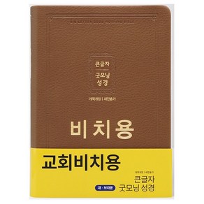 큰글자 굿모닝 성경 개역개정 새찬송가 (대 합본 색인 무지퍼) 비치용성경 성경책