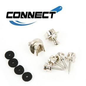 CONNECT - Stap Lock / 커넥트 스트랩락 Chome (쉘러 Secuity Lock 호환가능) , *, 1개