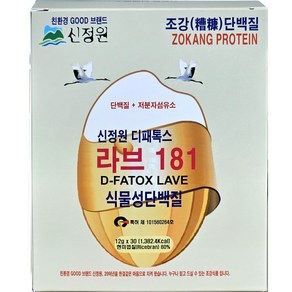 신정원 디패톡스 라브 플러스두부단백질 181스틱 12g x 60포 (유산균 발효조강) [원산지:국산], 2개, 360g