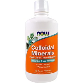 나우 푸드 콜로이달 콜로이드 미네랄 리퀴드 946ml(32oz) 3팩 Now Foods Supplements Colloidal Mineals Liquid, 946ml, 3개