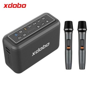 XDOBO X8 프로 휴대용 무선 스피커 마이크 2 개 블루투스 5.2 노래방 스테레오 야외 오디오 애호가 서브우퍼 120W, 01 Black, 01 Black