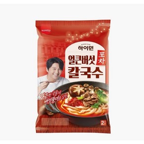 삽립 하이면 포차 얼큰 버섯 칼국수, 2개, 366g