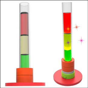 용액의 농도실험 설탕물 삼색탑(5인용)-LED형