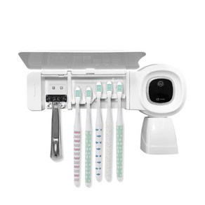 UV-C LED 칩 채용 SMF 무선 칫솔살균기 URJ-50W 살균타이머/자석양치컵/최대25일연속사용