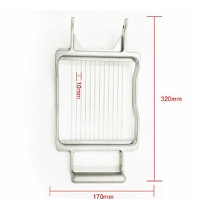 업소용 치즈 슬라이서 버터 스팸 아보카도 커팅기 스텐 스트립 커터 슬라이스 절단기, 10mm 분리형 블레이드, 1개