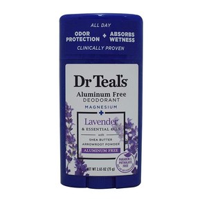 D Teal's Aluminum Fee Deodoant - Lavende - Pa D Teal's 알루미늄 프리 데오도란트 - 라벤더 - 파라벤 및 프탈레이트 프리 -, 1개, 75g