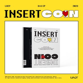 루시 (LUCY) 3집 - Insert Coin 인서트코인 [ 112p 포토북 + 접지 포스터 + 포토카드 1종 랜덤 + 스탠딩 포토카드 + 루시 코인 카드 + 스티커]