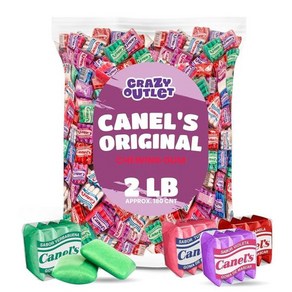 Canel`s 오리지널 츄잉껌 다양한 맛 0.9kg(2파운드) 벌크 팩 (약 180개), 1개