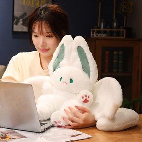 박쥐토끼인형 봉제 동물 큰귀 특이한 선물 친구 생일, 45cm, 1개