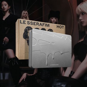 [홀로그램 슬리브 증정]르세라핌 미니 5집 LE SSERAFIM HOT 핫 앨범 틴케이스 버전