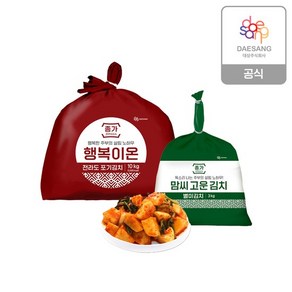 행복이온 전라도 포기김치 10kg + 맘씨고운 총각김치 3kg, 없음, 1개