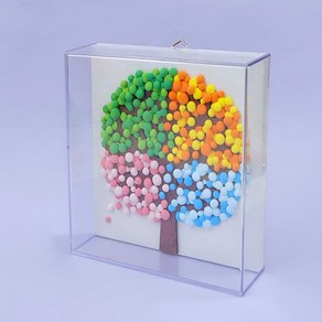 정인아트 (구) 아크릴액자 (약 16x16x4.5cm/공간높이 약 3.2cm), 1개