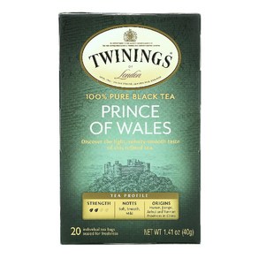 Twinings 트와이닝 순수 홍차 프린스 오브 웨일즈 20 티백 40g(1.41oz), 40g, 20개입, 1개