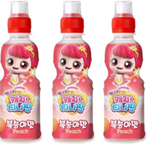 (으니마켓)웅진 캐치 티니핑 복숭아맛, 200ml, 24개