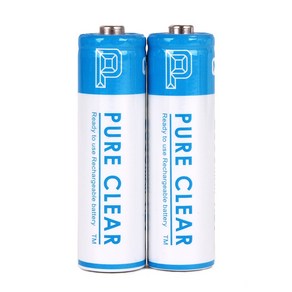 퓨어클리어 AA 2500mAh 2알 1세트 충전지 건전지 배터리, 2개입, 1개