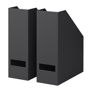이케아 TJENA 데스크 책상 서류철 서류정리 파일꽂이, 블랙, 4개