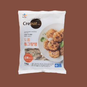 CJ 크레잇X튼튼스쿨 계편한 도톰동그랑땡, 1개, 1kg