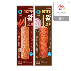 [KT알파쇼핑]청정원 왕꼬치(불고기/매운맛) 90g 2종 12개 골라담기, 불고기 6개, 매운맛 6개