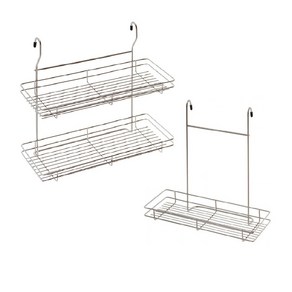 주방 걸이형 와이드 주방 수납 싱크대 다용도 주공 선반 걸이 양념 스텐 식기건조기, 1단