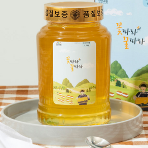 꽃따라 꿀따라 아카시아꿀 1.2kg 유리병, 1개