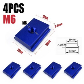 수공구: 30타입 T-슬라이드 블록 M8&M6 T-슬롯 슬라이더 나사 트레이 홀더 목공 도구를위한 너트