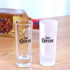 호세쿠엘보 JOSE CUERVO 데킬라 더블 슬래머 글라스 투샷잔, A(투명), 1개