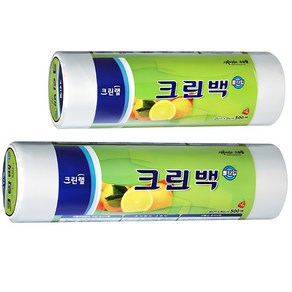 크린랩 크린백 롤 위생봉투 중 500매 + 대 500매, 1세트