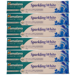 히말라야 스파클링화이트치약(150G) SPARKLING WHITE 미백치약 6box in 1set, 150g, 6개